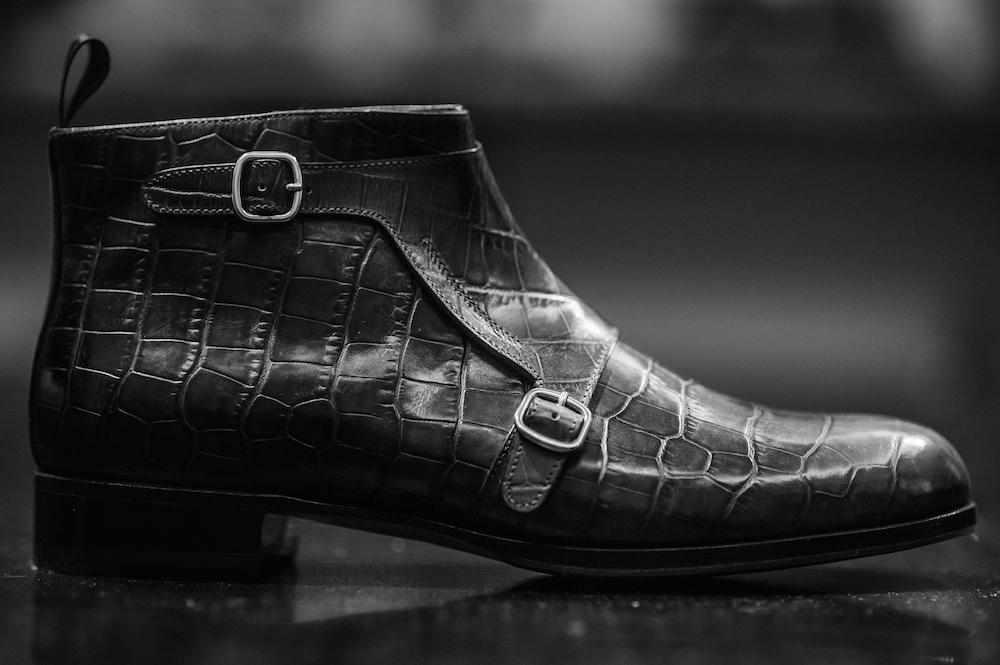Santoni Men's Limited Edition Crocodile Leather Shoes