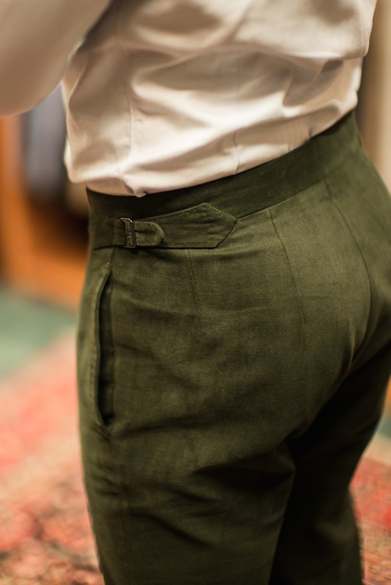 bespoke cotton trousers Calvo2