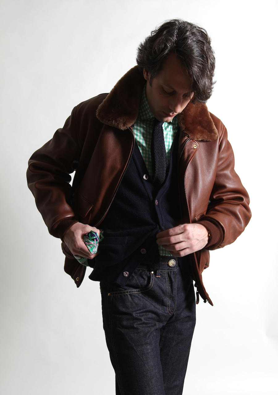 着丈60cm【A.P.C】Leather jacket made in France