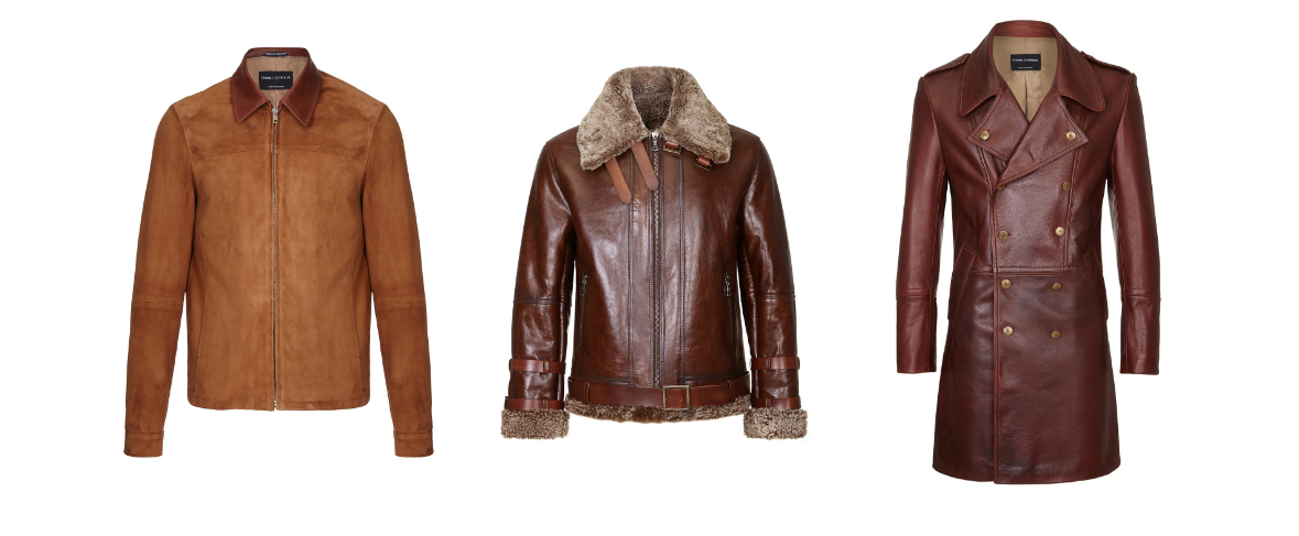 Cromford Leather's ultimate leather bomber with shearling lining