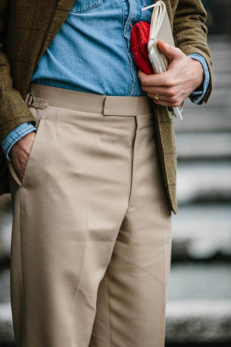 holland and sherry cavalry twill trouser