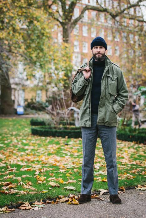 Permanent Field jacket, rollneck and flannels – Style