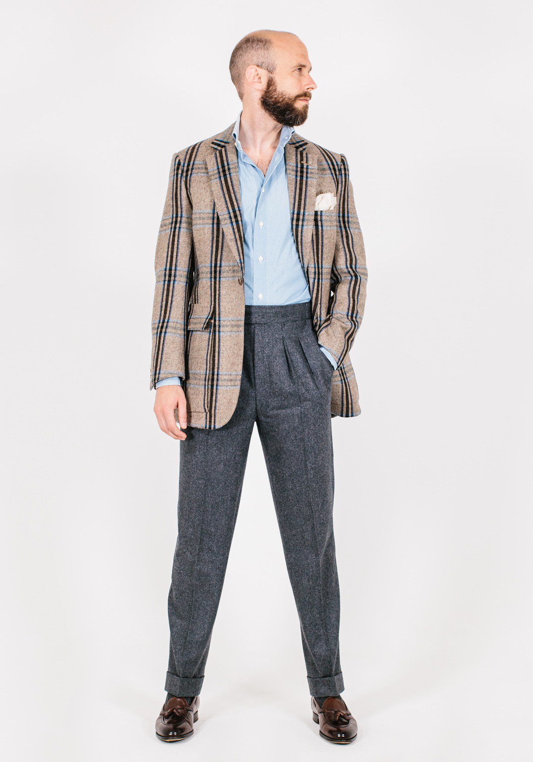 – tweed Huntsman Style Style jacket: Permanent breakdown
