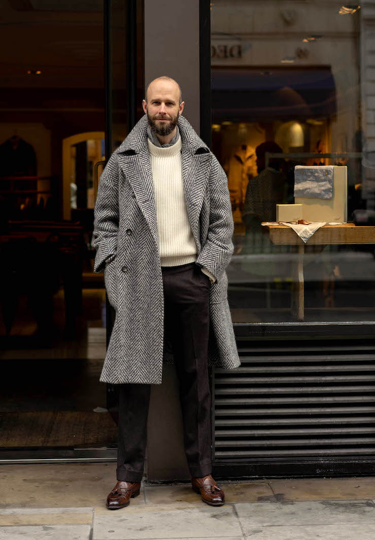 grey matters street style leather leggings grey coat