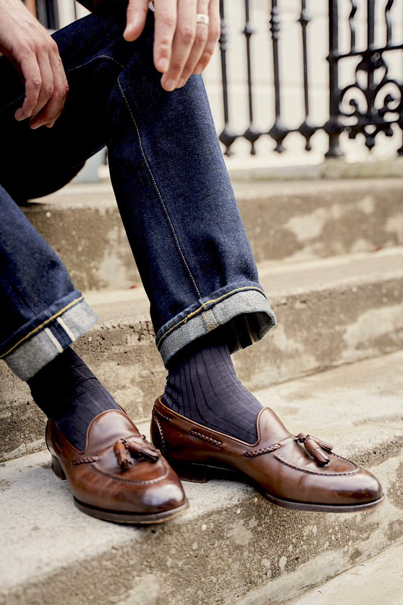 horsebit loafers with jeans