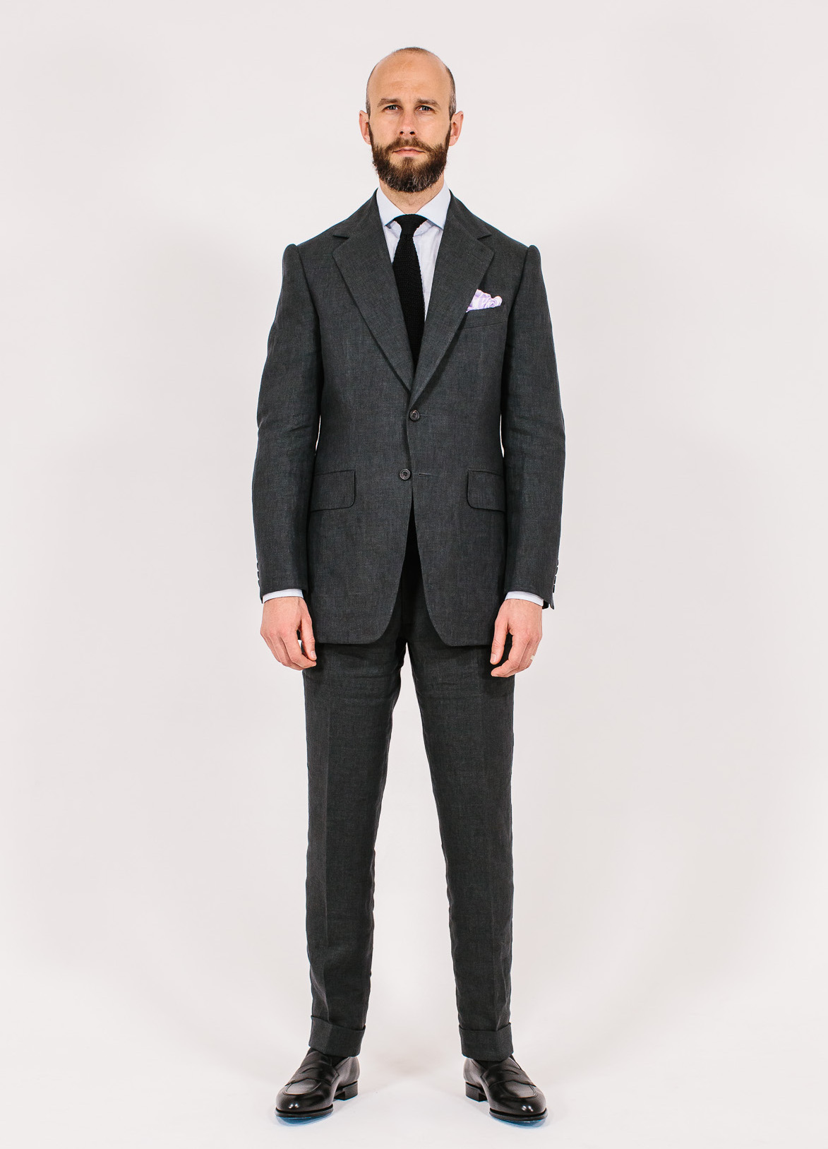 Gieves Hawkes navy blue wool suit trouserspants 38  eBay