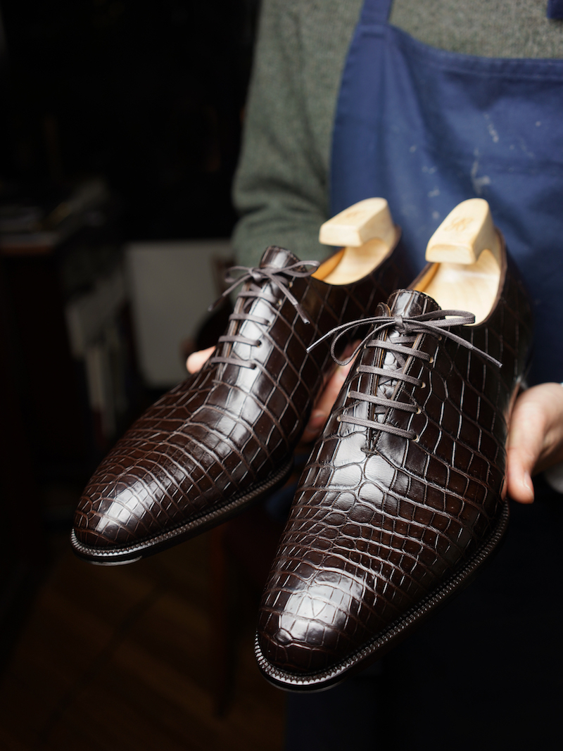 jm weston shoes crocodile skin price
