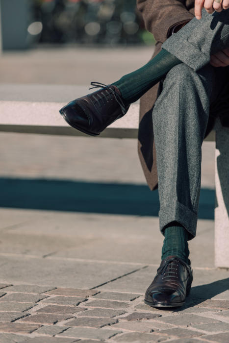 Bladen Hardy Minnis Flannel Pleated Trousers | Tweed – Gentlemen's Clothier