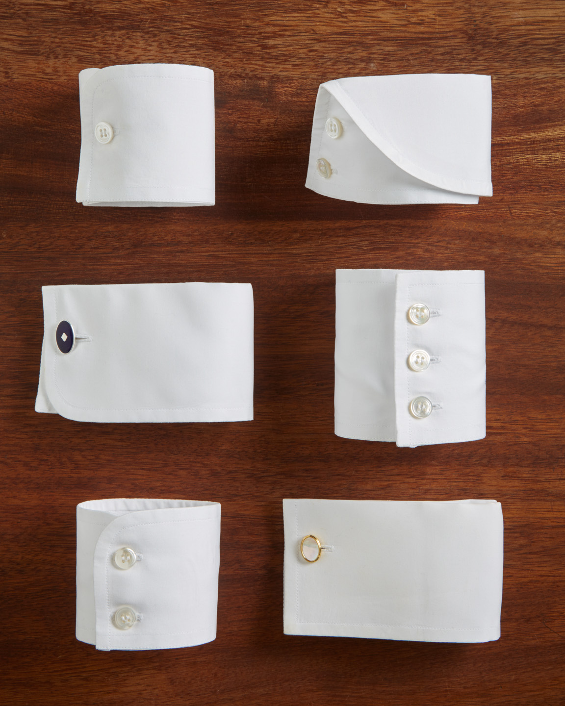 Designer Shirt Buttons - Rounded Edge Collar/Sleeve/Front Shirt