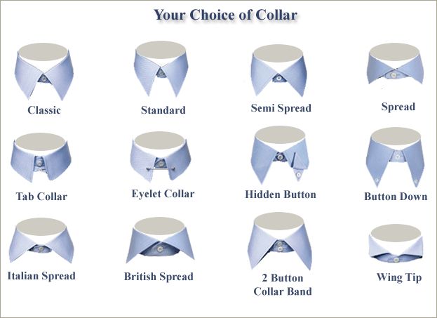 Choice Of Shirt Collar 