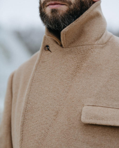The Anthology x Permanent Style Polo Coat - Herringbone Donegal Tweed — The  Anthology