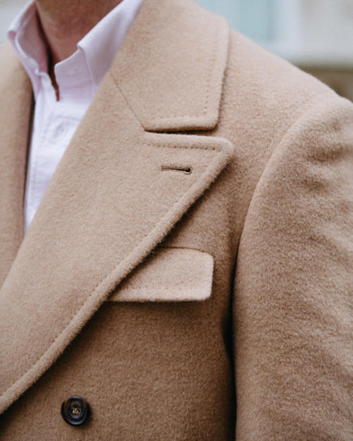 The Anthology x Permanent Style Polo Coat - Herringbone Donegal Tweed — The  Anthology