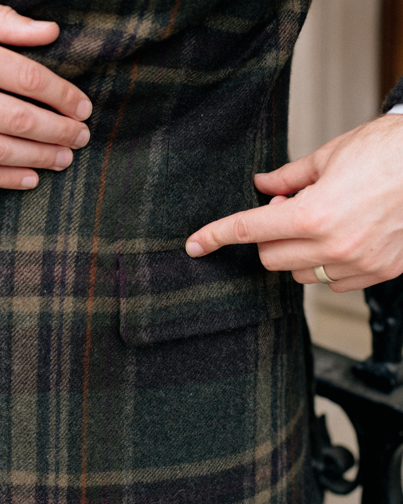Matching checks on a jacket – Permanent Style