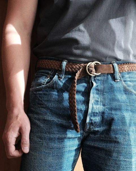 Men's Essential Braided Leather Belt at L.L. Bean