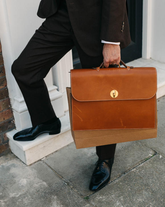 Peter Nitz hand-sewn briefcase: Review – Permanent Style