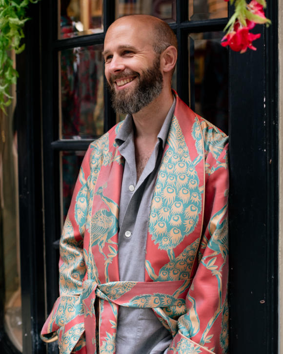 The appeal of a silk dressing gown – at New & Lingwood – Permanent Style