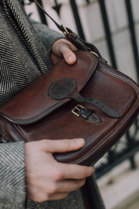 Dark Brown Leather Cartridge Bag For The Discerning Shooter