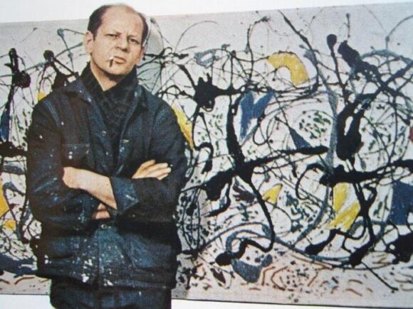 Hodge-Podge in the art style of Paul Jackson Pollock